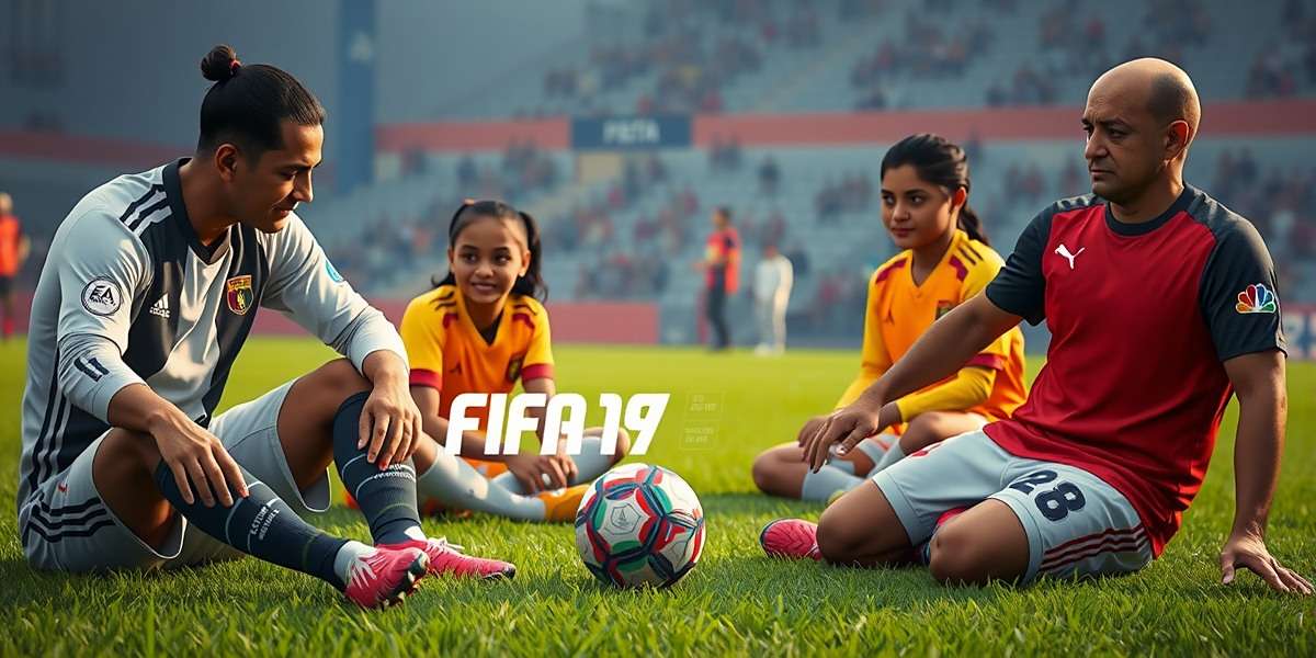 FIFA 19 - Bringing Indian Families Together Indian families playing FIFA 19 together with FIFA 19 watermark