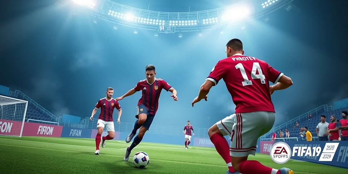 FIFA 19 - Indian Gaming Tournament FIFA 19 tournament in India with players competing and spectators with FIFA 19 watermark